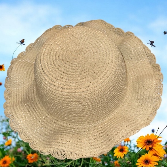 🌹NWOT:BABE BASIC STRAW HAT - Picture 1 of 8